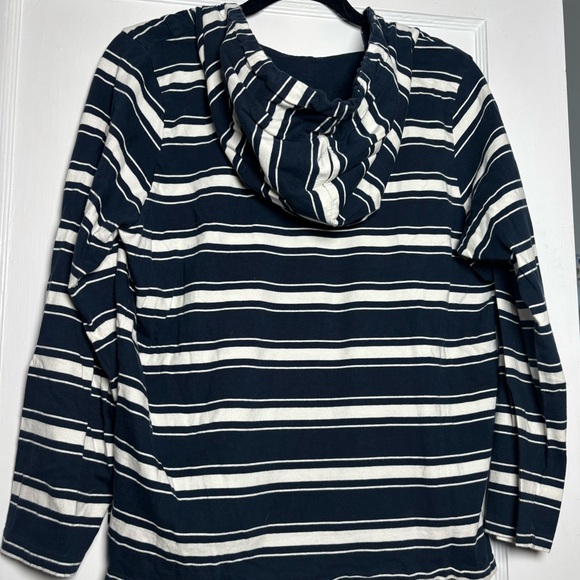 Jolt Women's Navy Striped Blouse - Picture 2 of 3